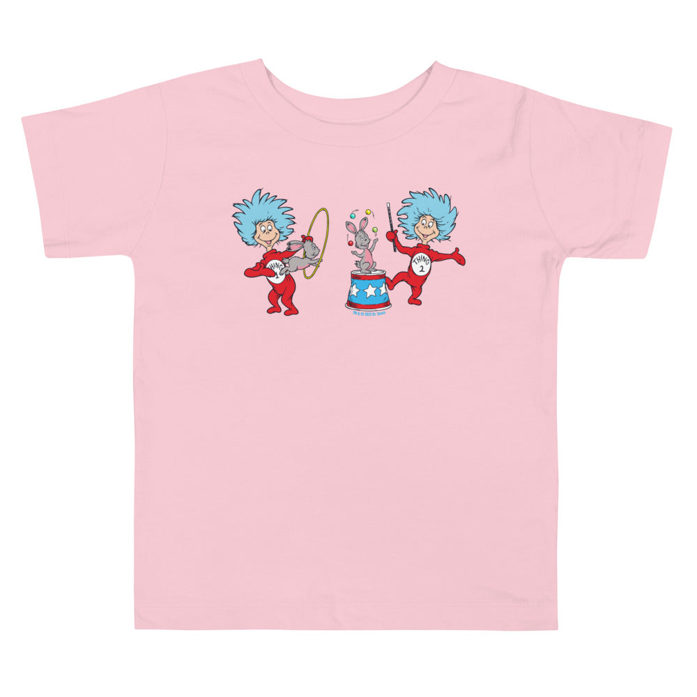 The Cat in the Hat Spring Things Circus Toddler T-Shirt Pink