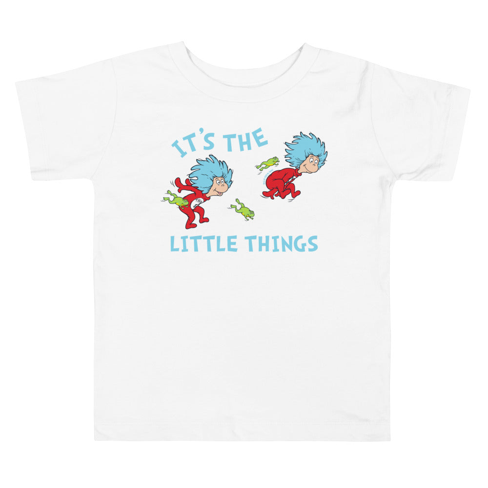 The Cat in the Hat Spring Things Jumping Frogs Toddler T-Shirt White