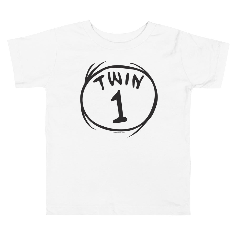 Twin 1 Toddler T Shirt White