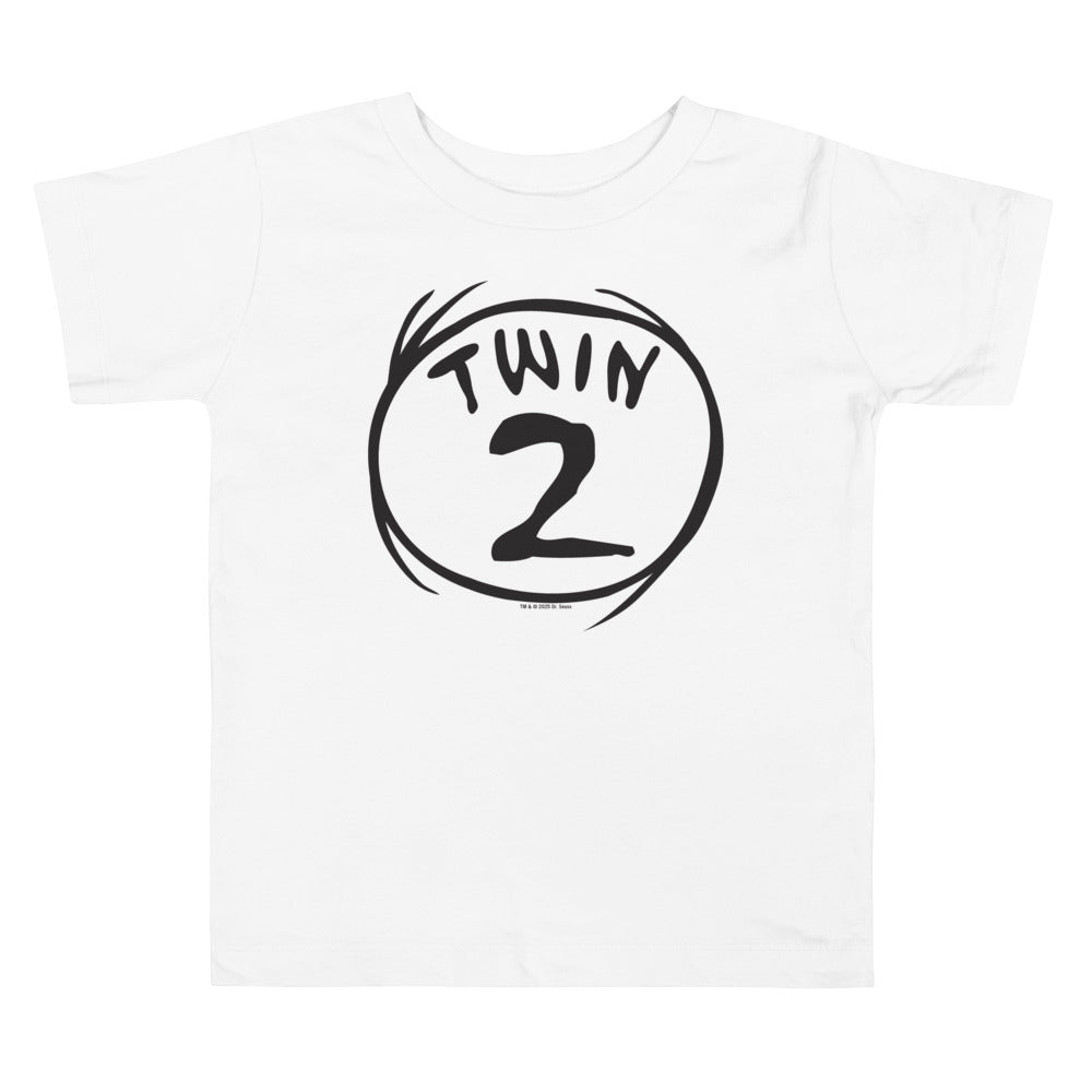 Twin 2 Toddler T Shirt White