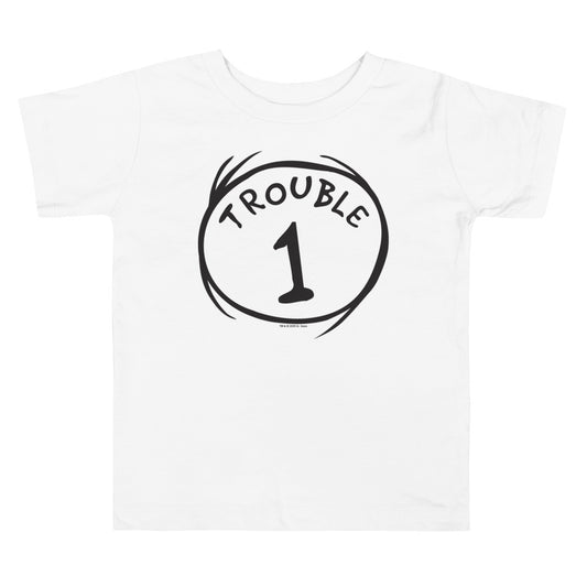 Trouble 1 Toddler T Shirt White