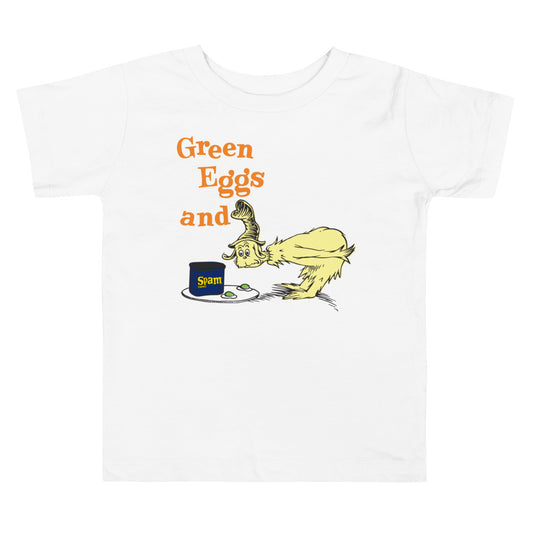 Green Eggs and Spam Toddler T-Shirt White
