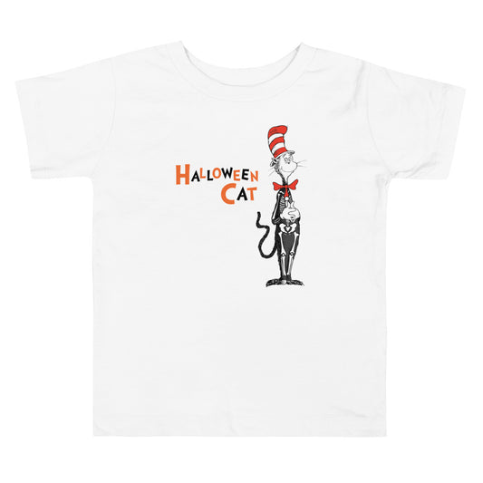 The Cat in the Hat Halloween Cat Toddler T-Shirt White