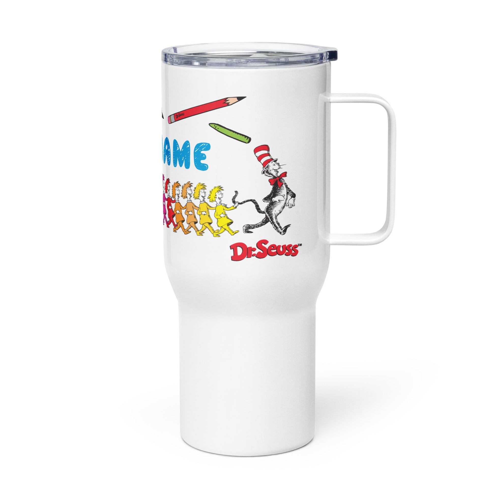 The Cat in the Hat Personalized Travel Mug Best Teacher