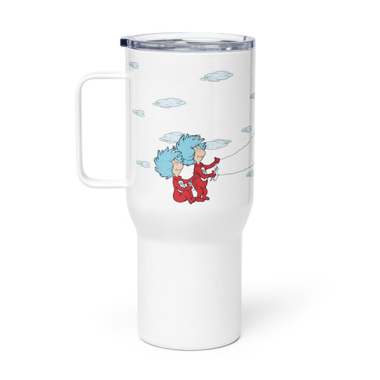 The Cat in the Hat Spring Things Kites Travel Mug 25 oz