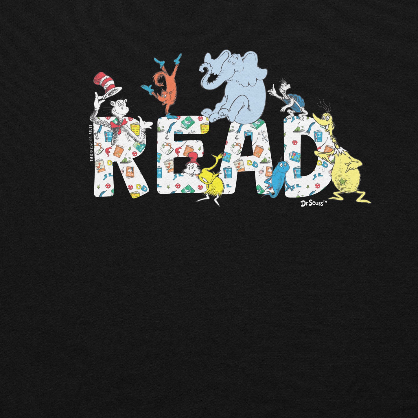 Dr. Seuss Sweatshirt Characters "READ"