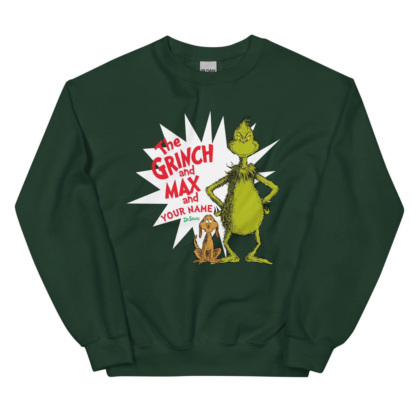 The Grinch Personalized Sweatshirt Grinch And Max