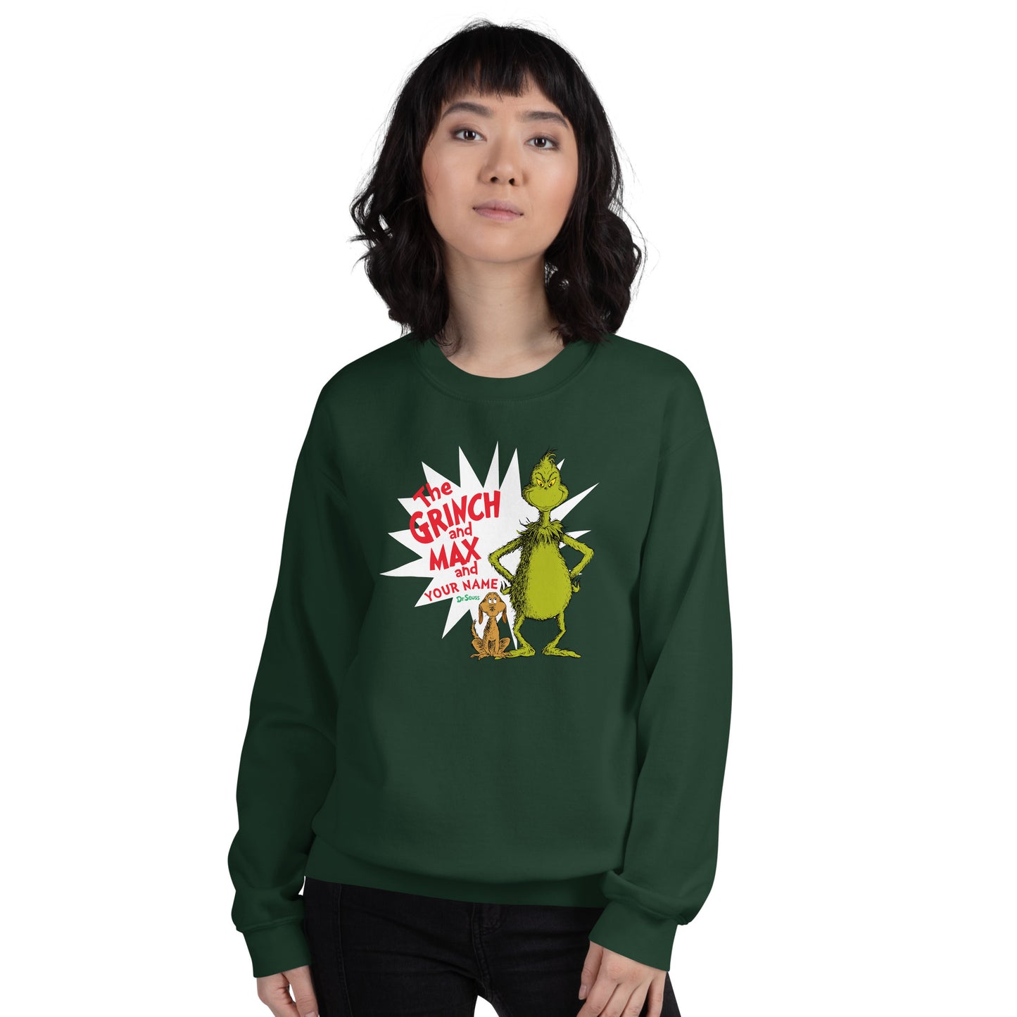The Grinch Personalized Sweatshirt Grinch And Max