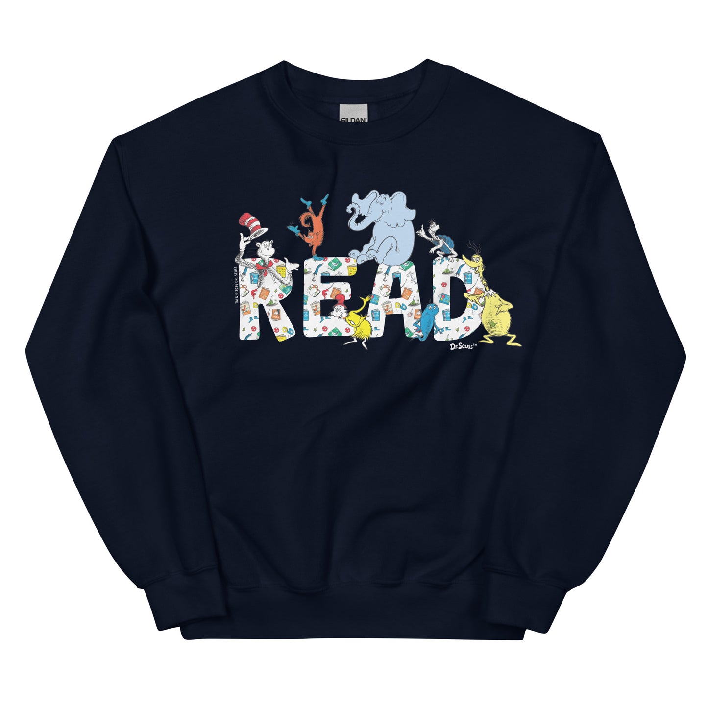 Dr. Seuss Sweatshirt Characters "READ"