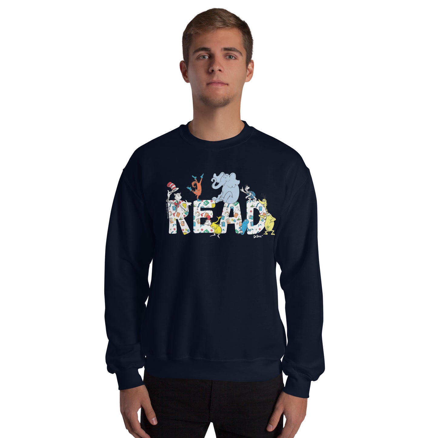 Dr. Seuss Sweatshirt Characters "READ"
