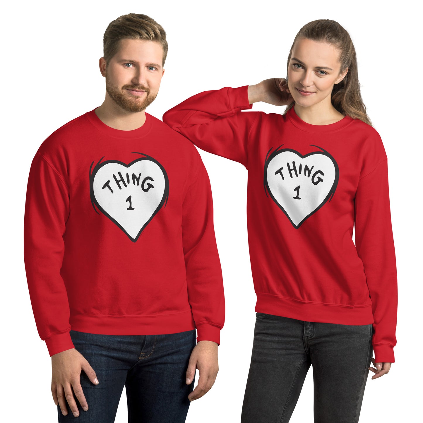 The Cat in the Hat Sweatshirt Heart Thing One