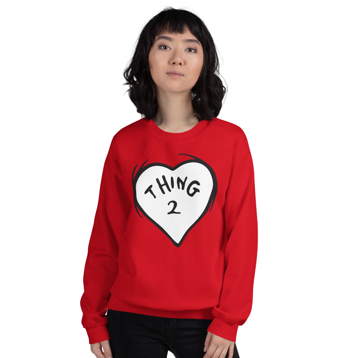 The Cat in the Hat Sweatshirt Heart Thing Two