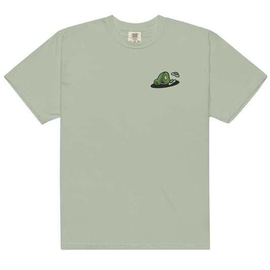 Green eggs and ham embroidered comfort colors t-shirt - bay