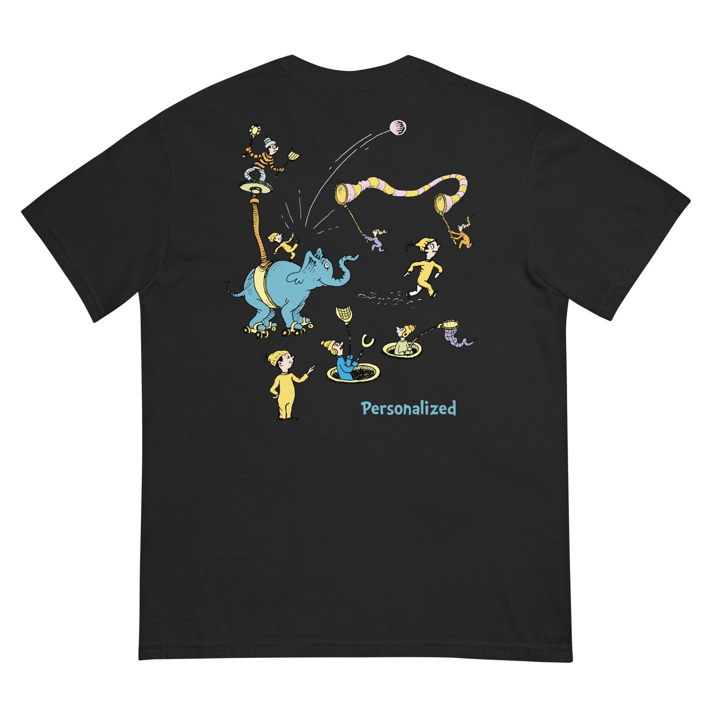 Oh! the Places You'll Go Characters Personalized Comfort Colors T-Shirt