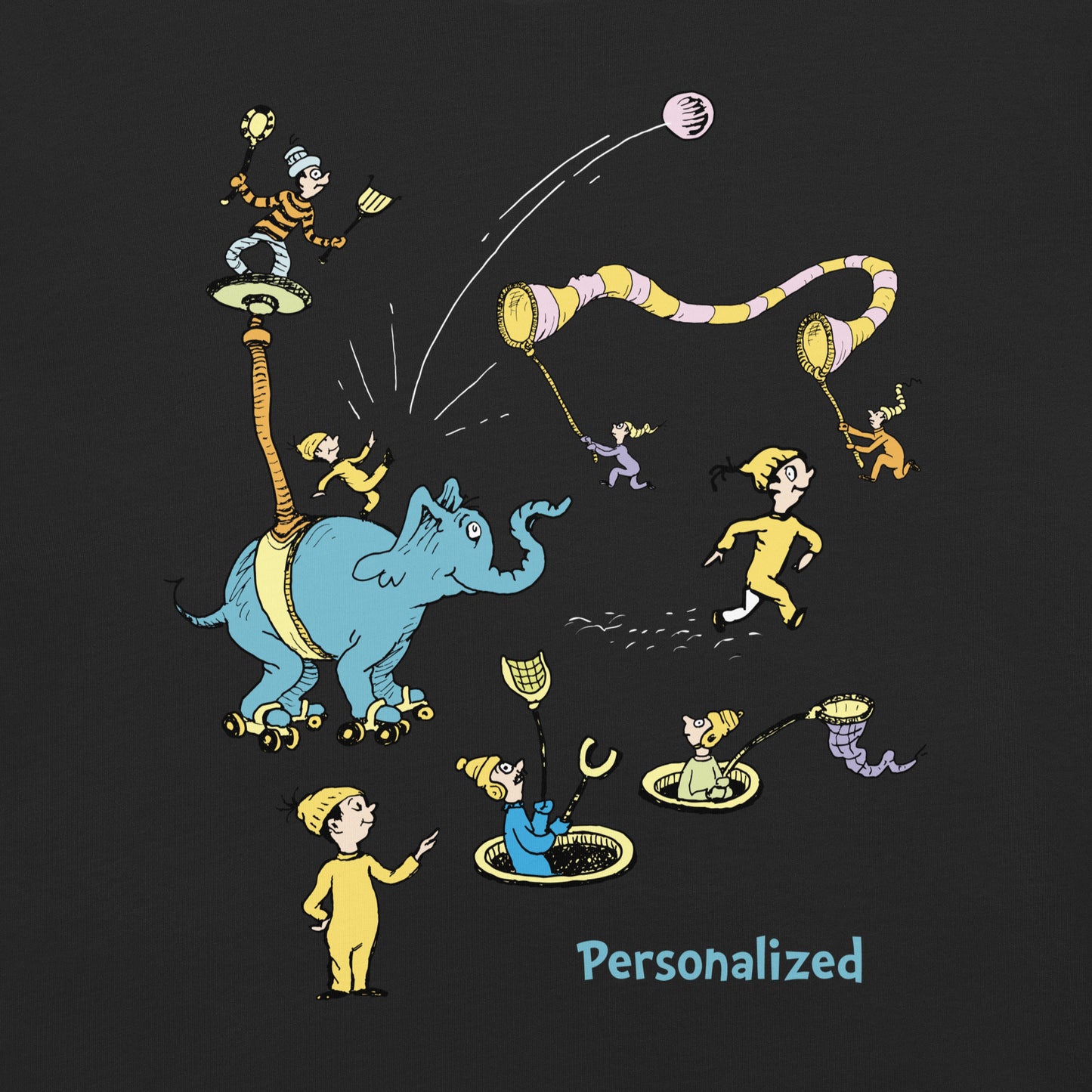 Oh! the Places You'll Go Characters Personalized Comfort Colors T-Shirt