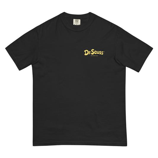 Oh! the Places You'll Go Characters Personalized Comfort Colors T-Shirt Black