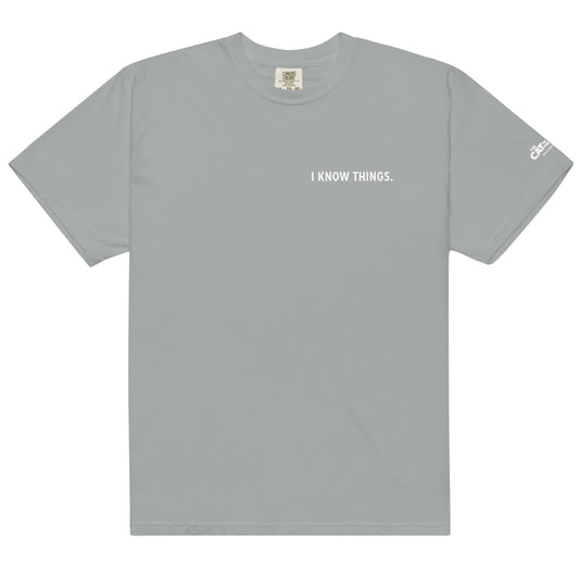 The cat in the hat t-shirt i know things - granite