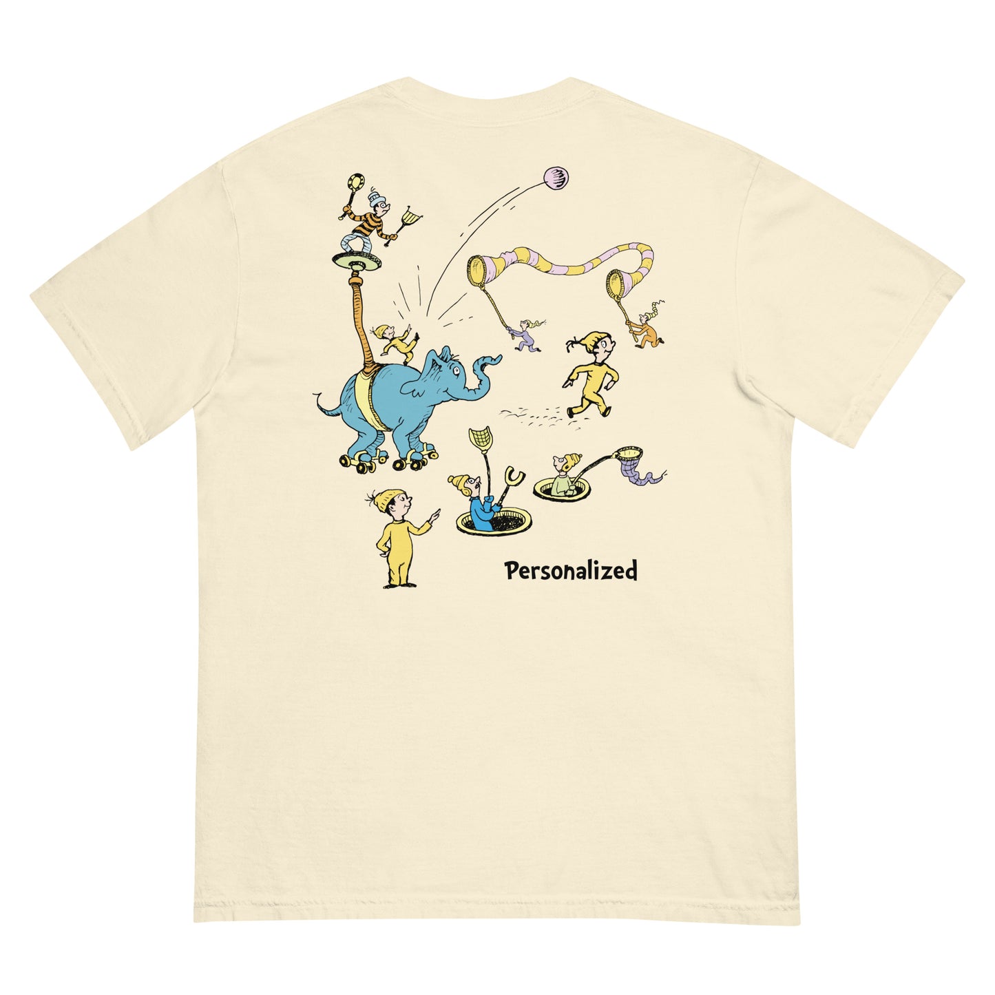 Oh! the Places You'll Go Characters Personalized Comfort Colors T-Shirt