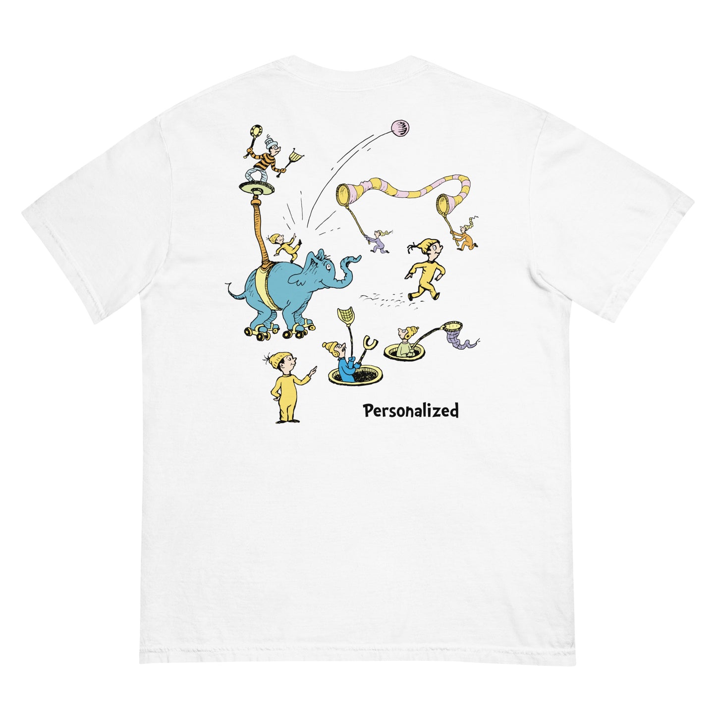 Oh! the Places You'll Go Characters Personalized Comfort Colors T-Shirt
