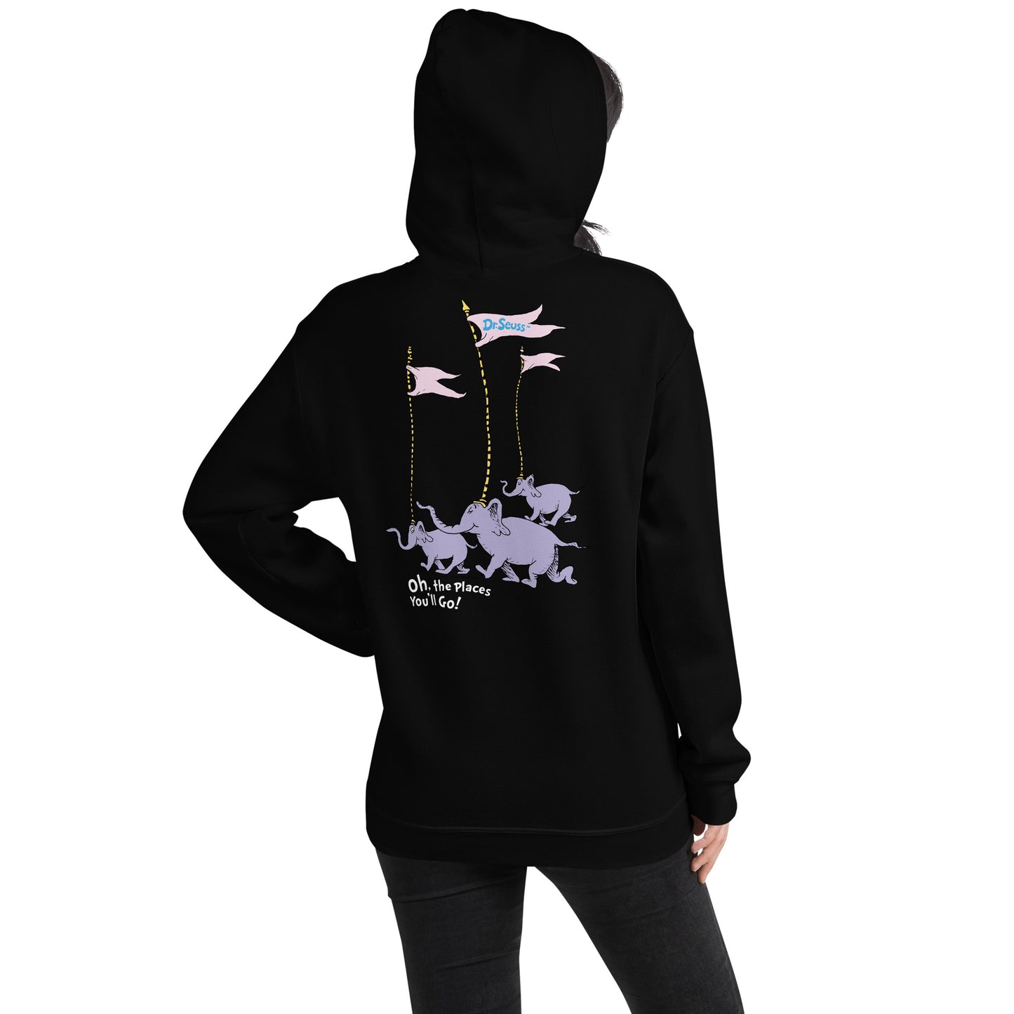 Oh! the Places You'll Go Elephants Personalized Hoodie
