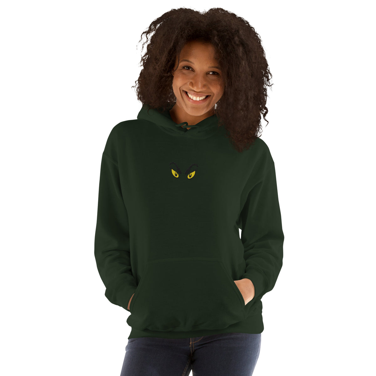 The Grinch Hoodie Eyes Embroidered