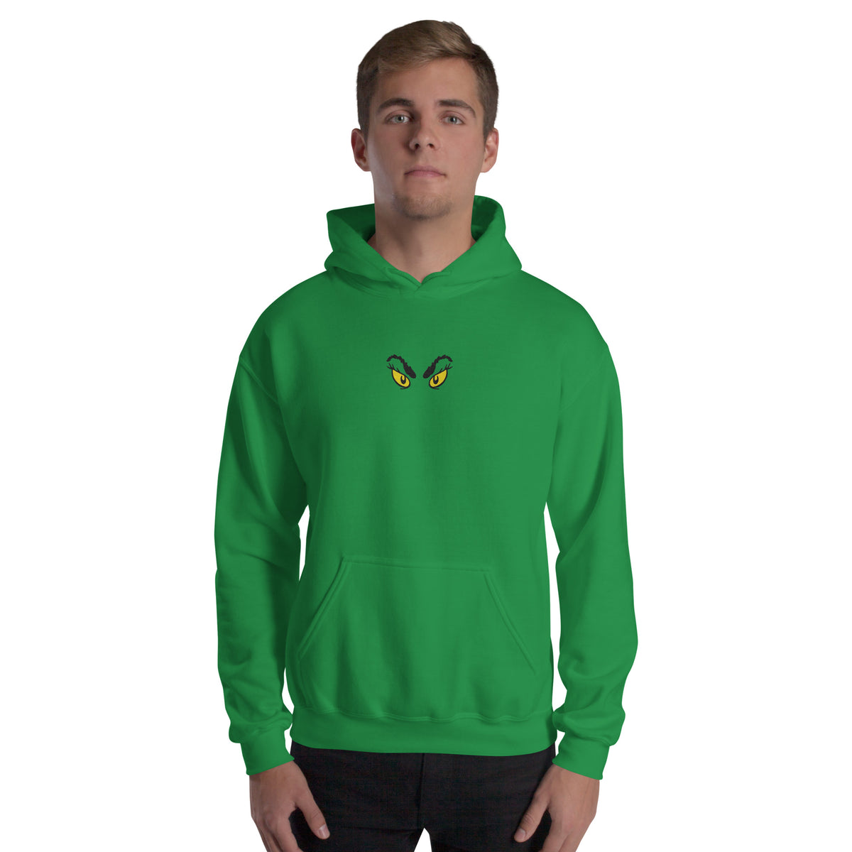 The Grinch Hoodie Eyes Embroidered