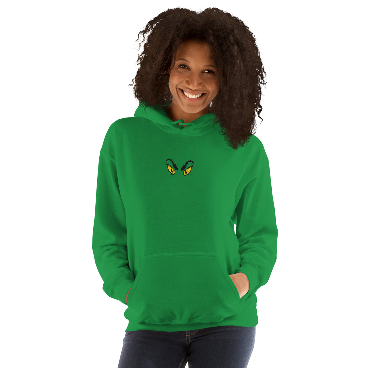 The Grinch Hoodie Eyes Embroidered