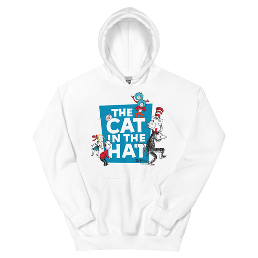 The cat in the hat characters hoodie - white