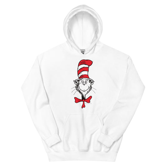 The cat in the hat cat hoodie - white