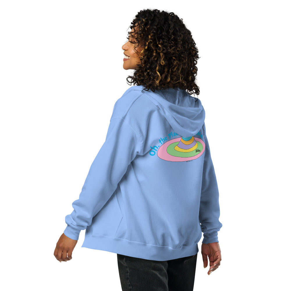 Oh the Places You'll Go Zip-Up Hoodie