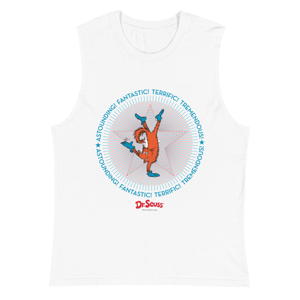 Fox in Socks Americana Things Muscle Tank Top White