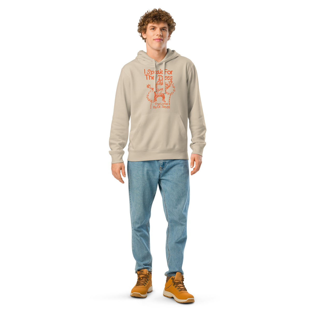 The Lorax Hoodie I Speak For The Trees - Tan