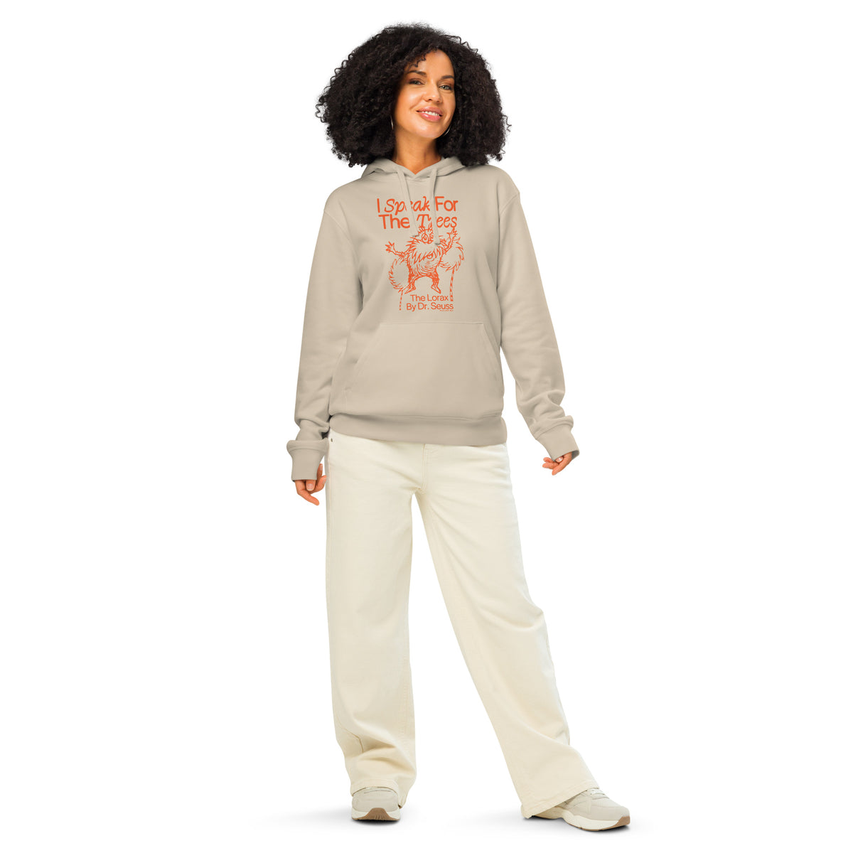 The Lorax Hoodie I Speak For The Trees - Tan