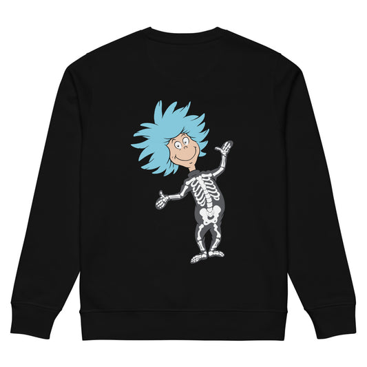 The Cat in the Hat Spooky Things Skeleton Sweatshirt Black
