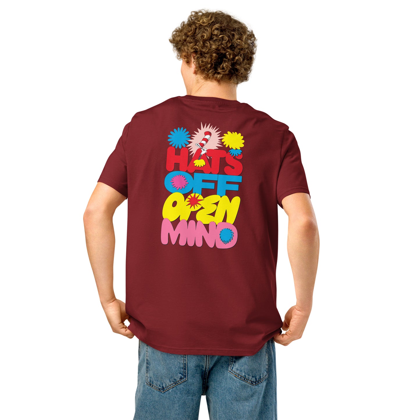 The Cat in the Hat Signature Collection T-Shirt Hats Off Open Mind