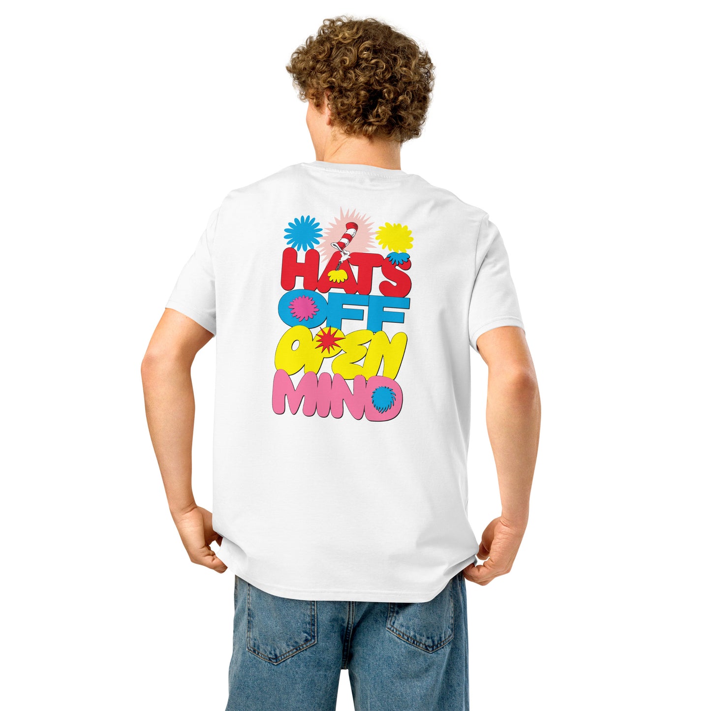 The Cat in the Hat Signature Collection T-Shirt Hats Off Open Mind