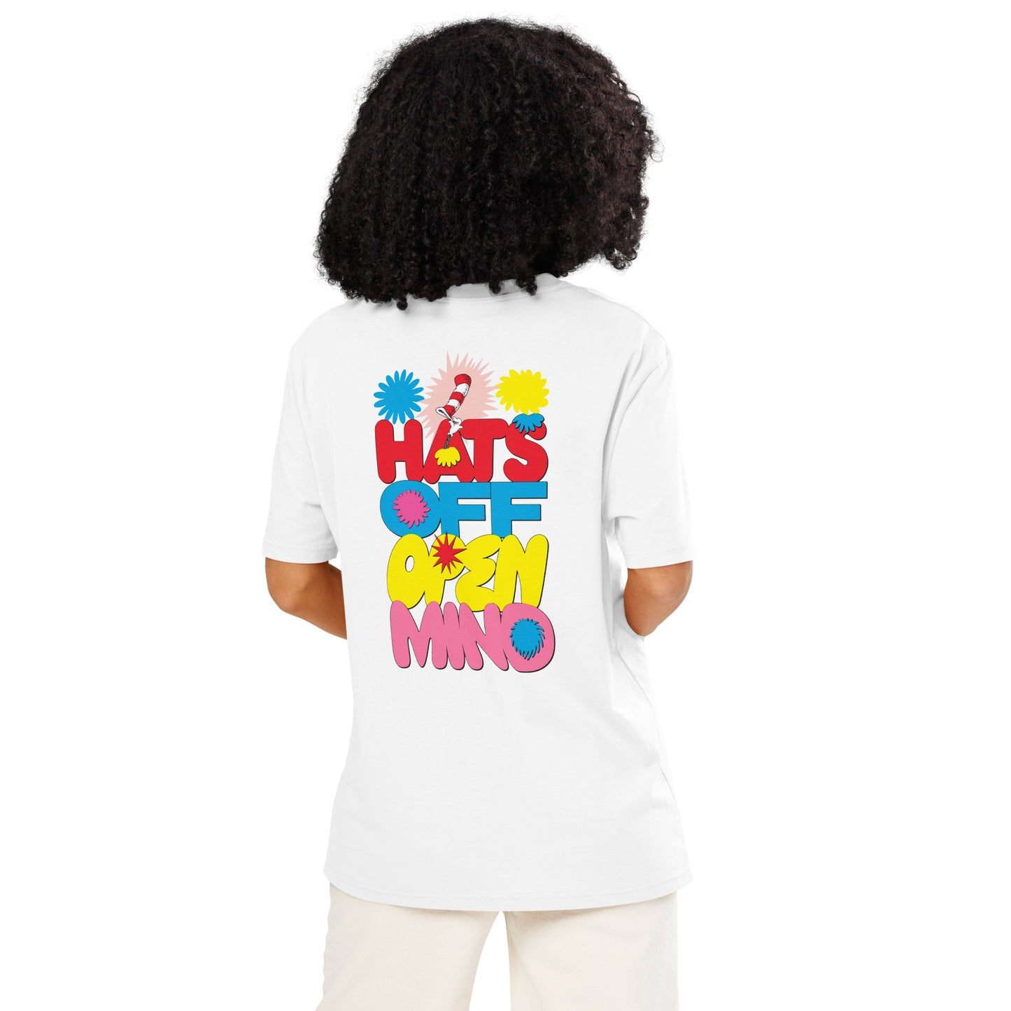 The Cat in the Hat Signature Collection T-Shirt Hats Off Open Mind