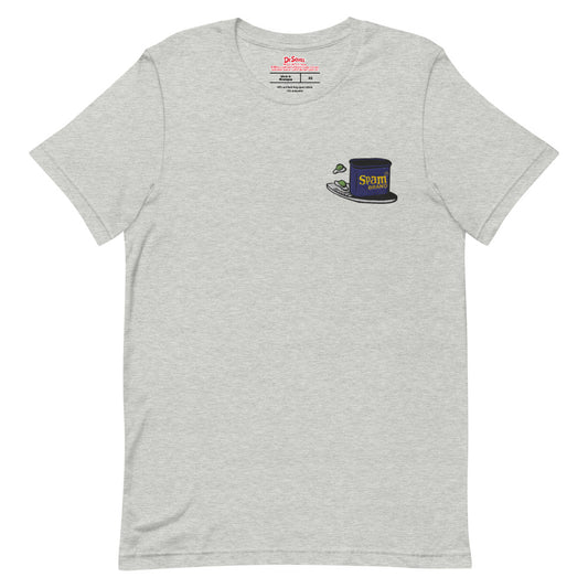 Green Eggs and Spam Embroidered T-Shirt Athletic Heather