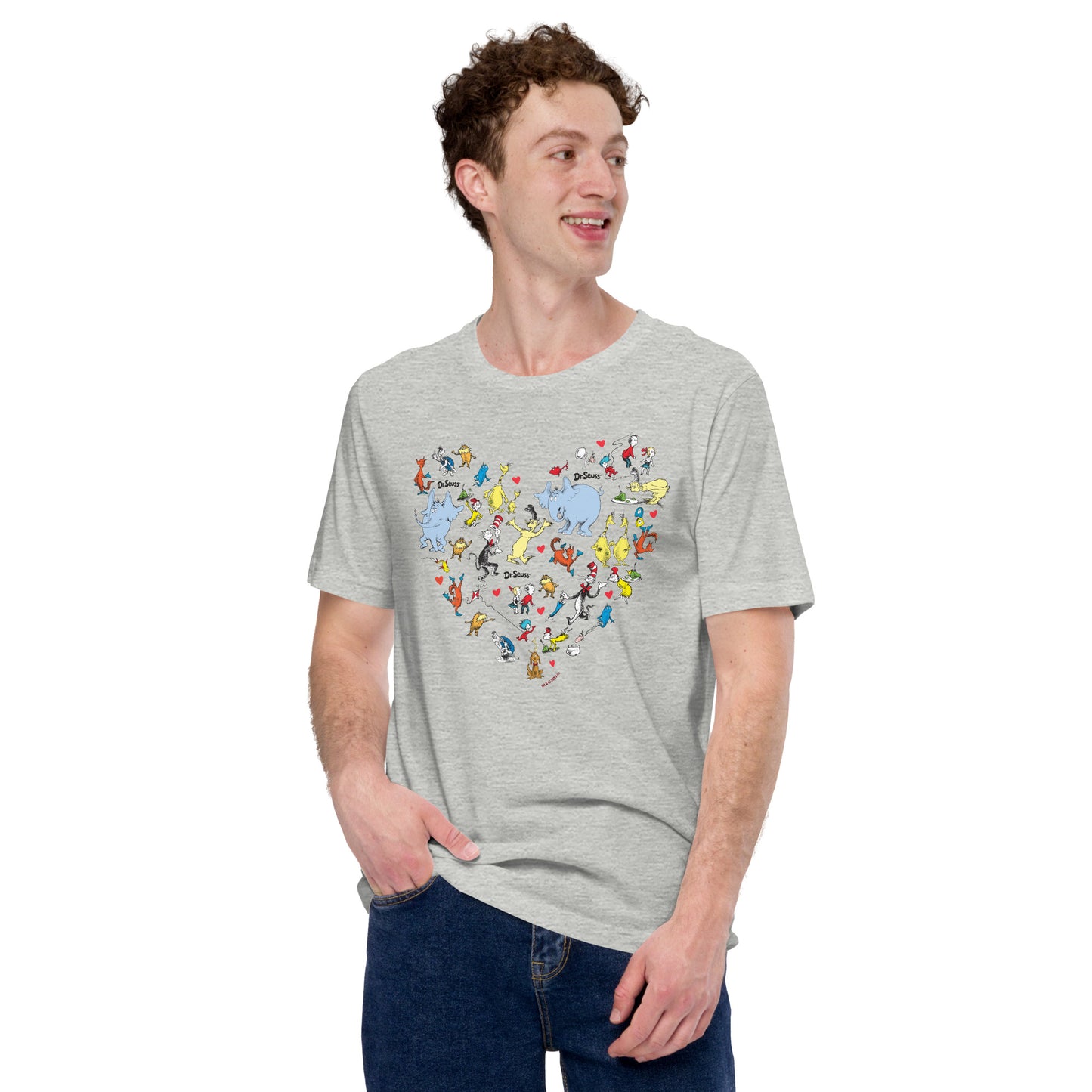 The Cat In The Hat T-Shirt Characters And Hearts