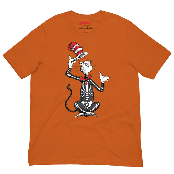 Cat in the Hat Skeleton Hat's Off T-Shirt | Spooky Seuss Tee – Dr