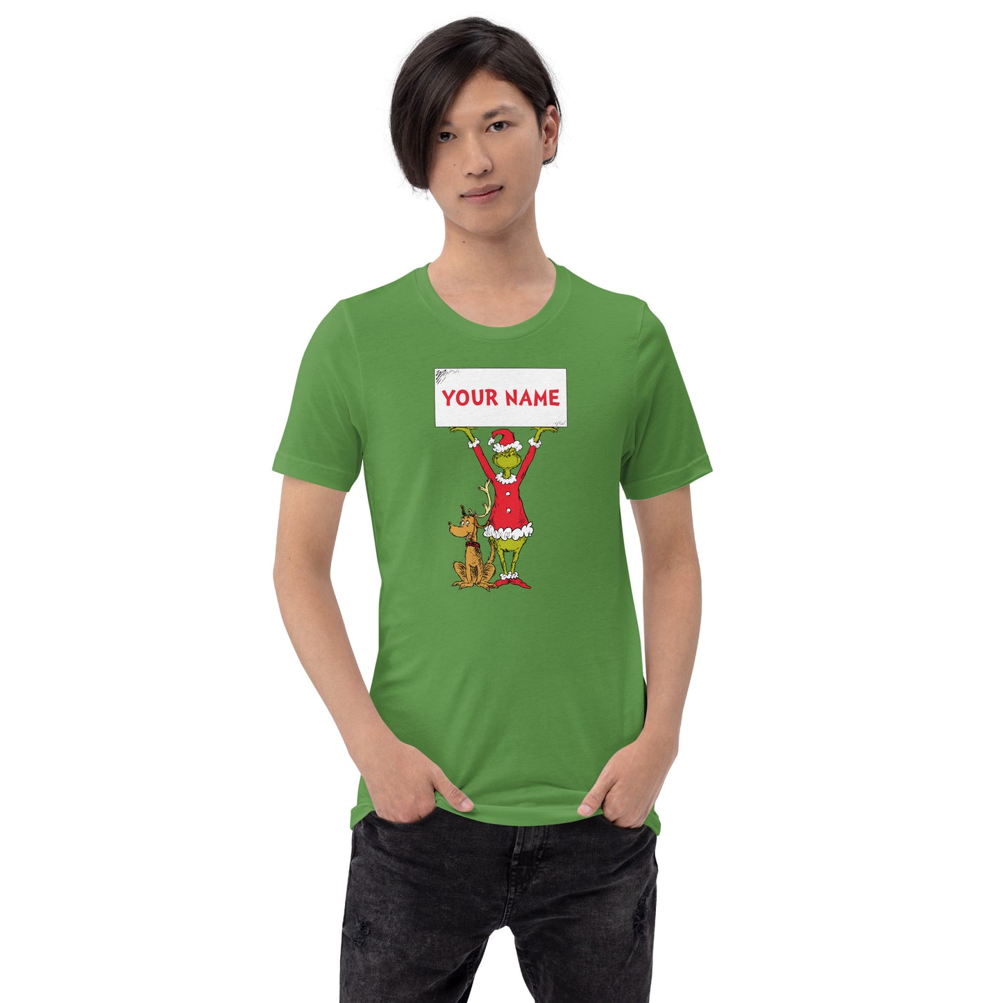 The Grinch Personalized T-Shirt Max and Grinch