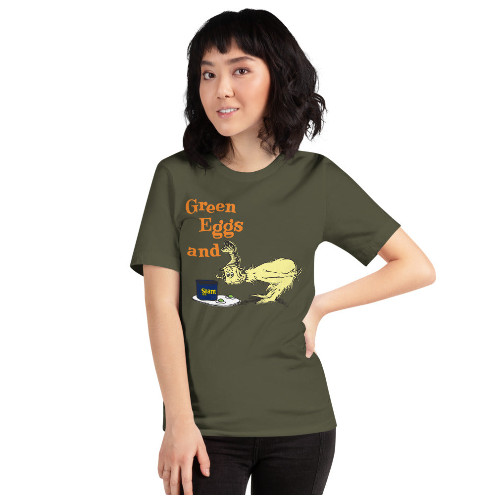 Green Eggs and Spam Adult T-Shirt Athletic Heather