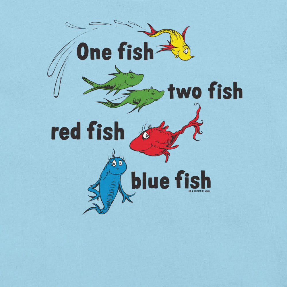 One Fish, Two Fish, Red Fish, Blue Fish Logo T-Shirt – Dr. Seuss