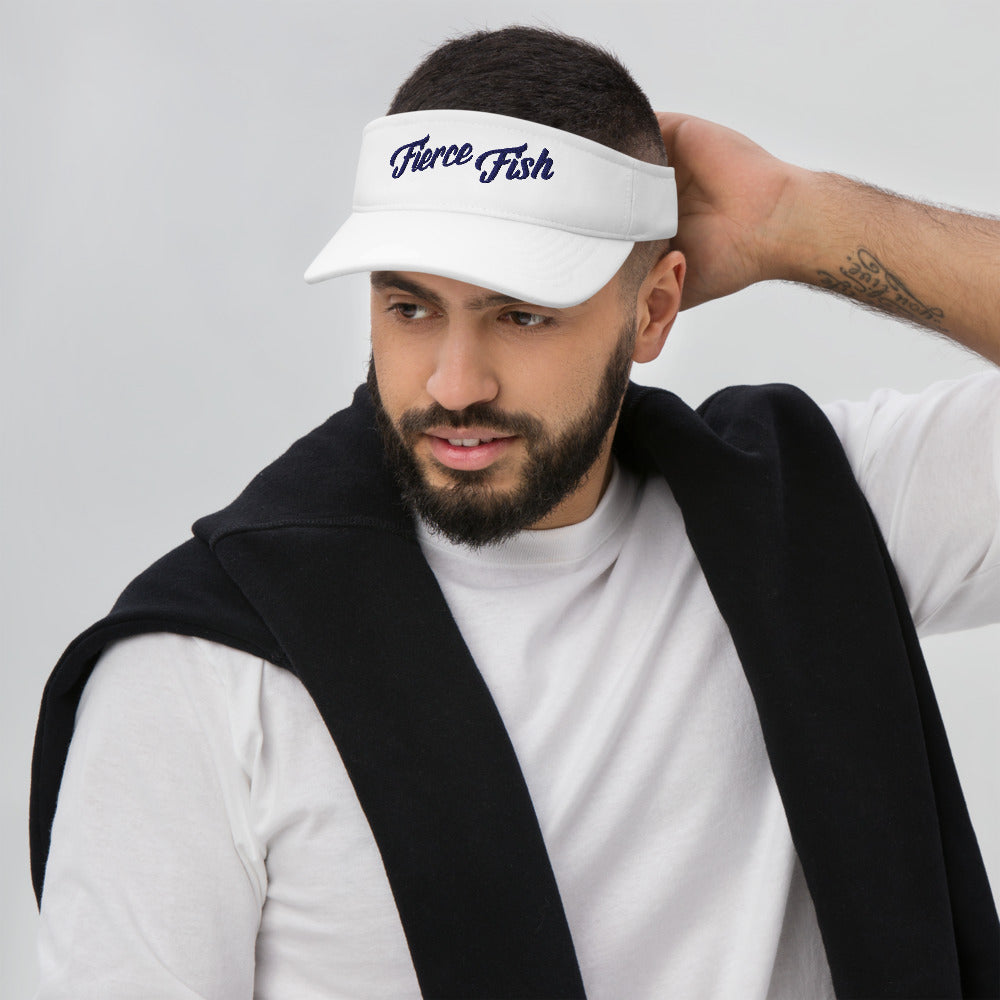 One Fish, Two Fish Fierce Fish Embroidered Visor