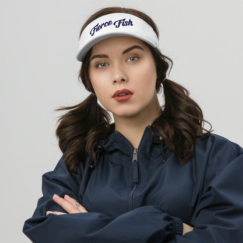 One Fish, Two Fish Fierce Fish Embroidered Visor