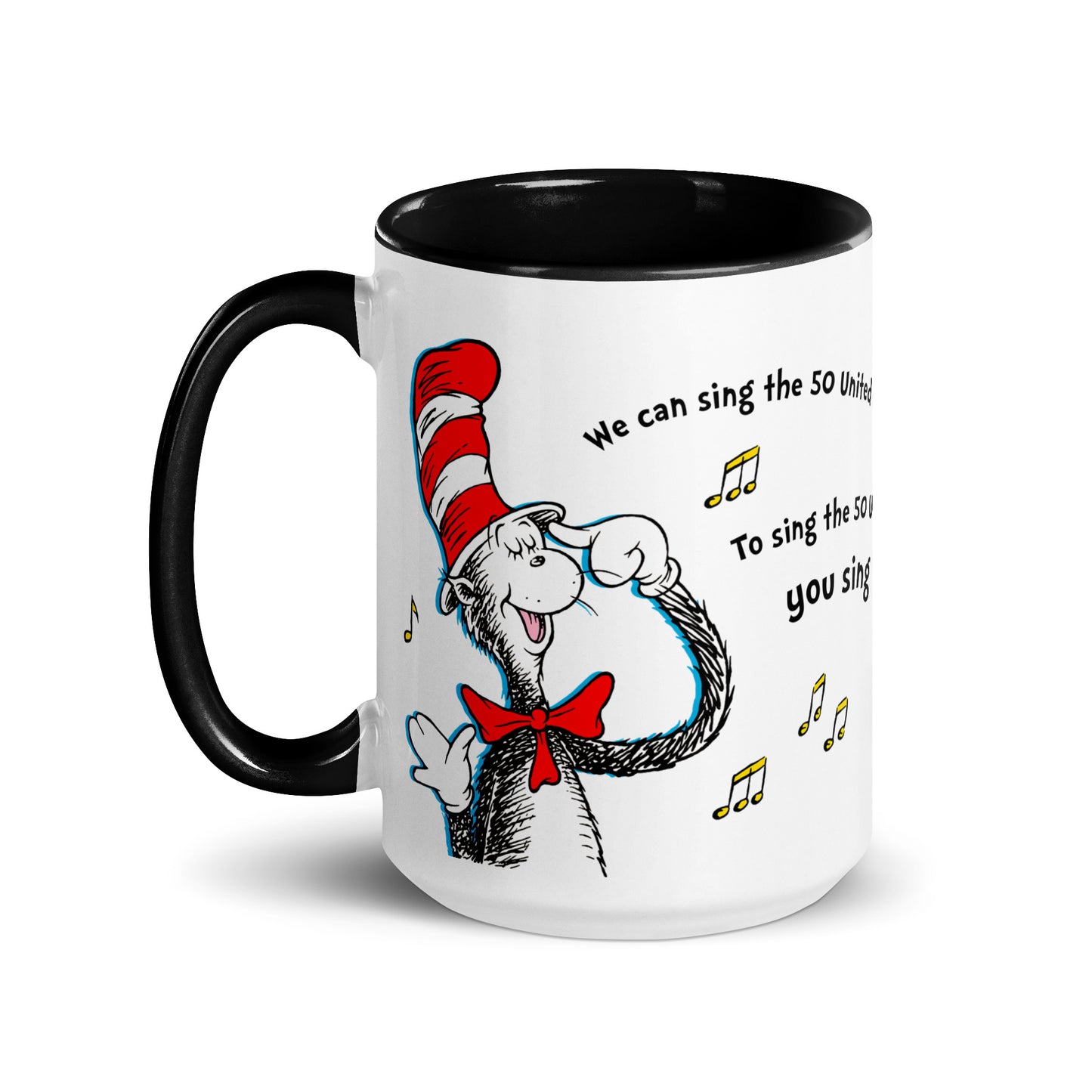 The Cat in The Hat Mug Sing the 50 States