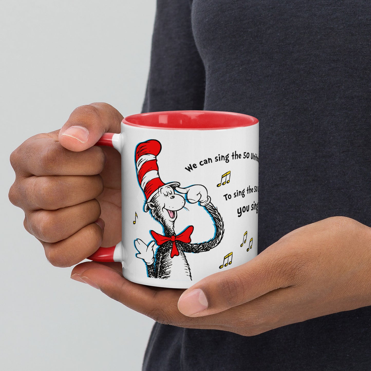 The Cat in The Hat Mug Sing the 50 States