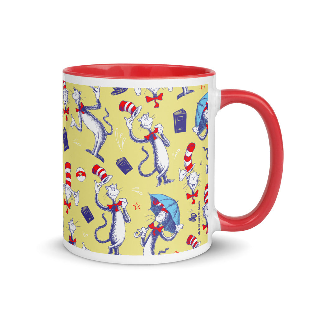 The Cat in the Hat Cat Pattern Two-tone Mug