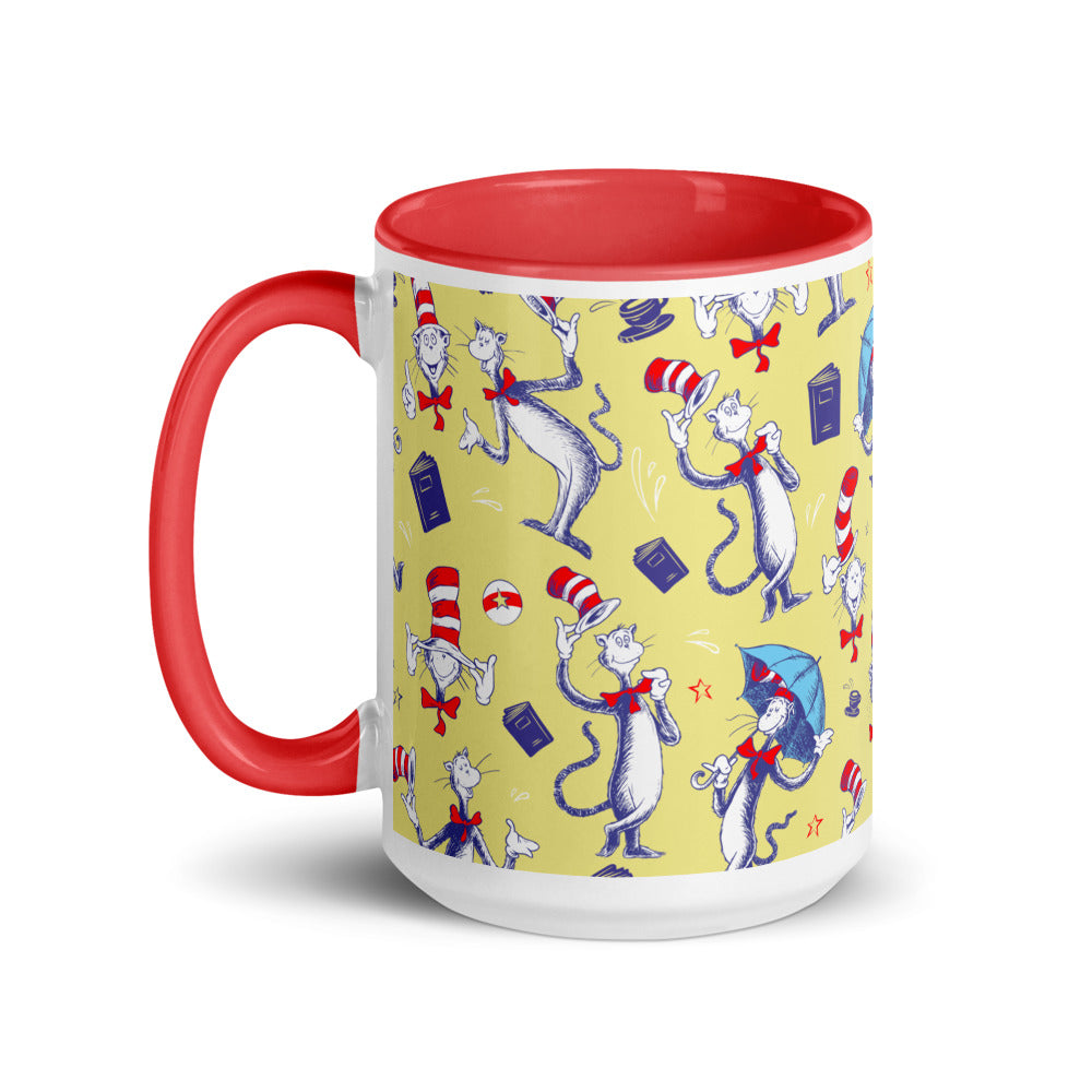 The Cat in the Hat Cat Pattern Two-tone Mug