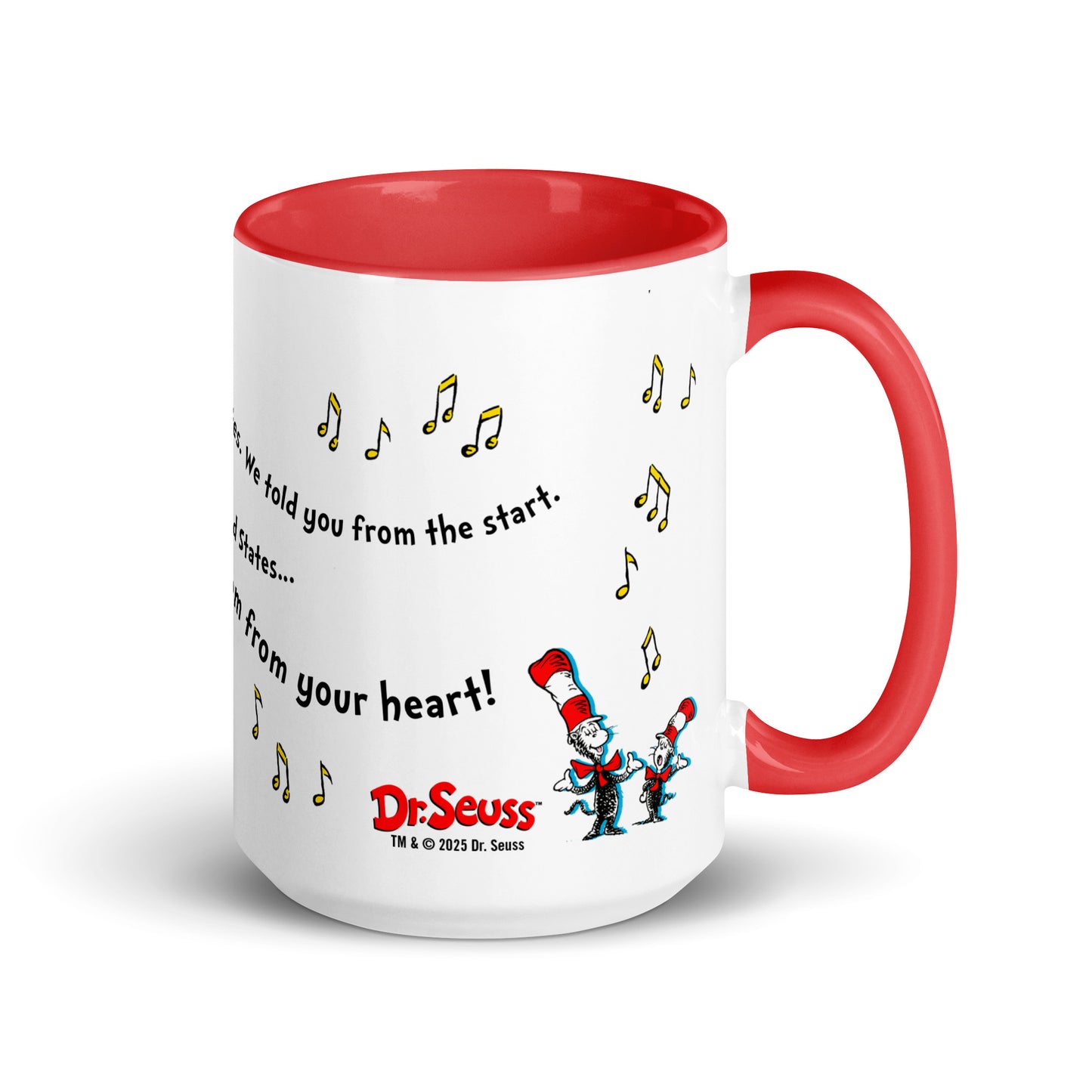 The Cat in The Hat Mug Sing the 50 States